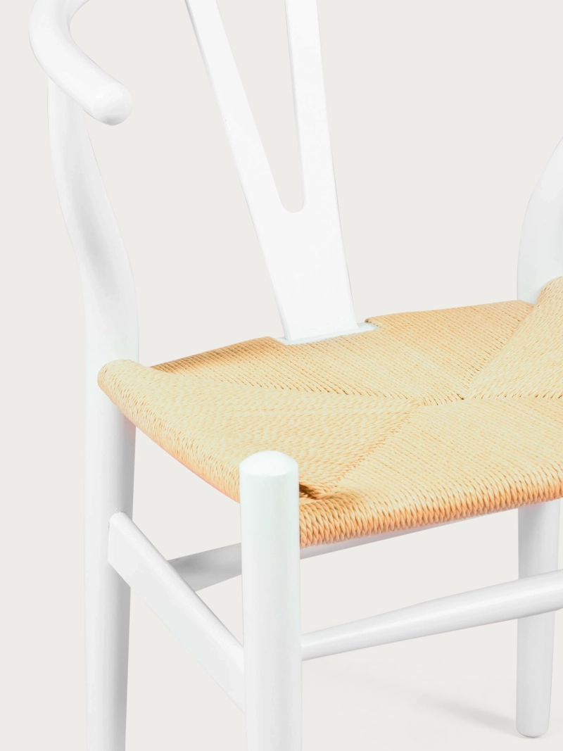 Nordic sedia in legno di faggio colorato e corda ecologica - Wish FurnMod - 10