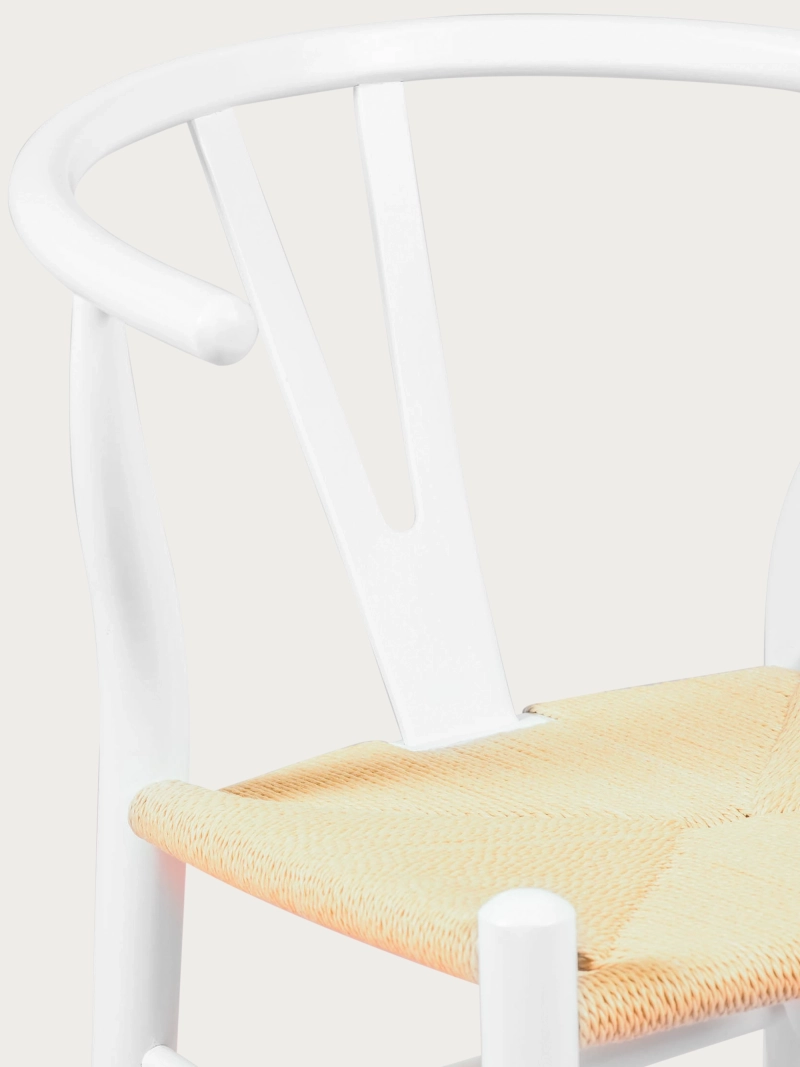 Nordic sedia in legno di faggio colorato e corda ecologica - Wish FurnMod - 10