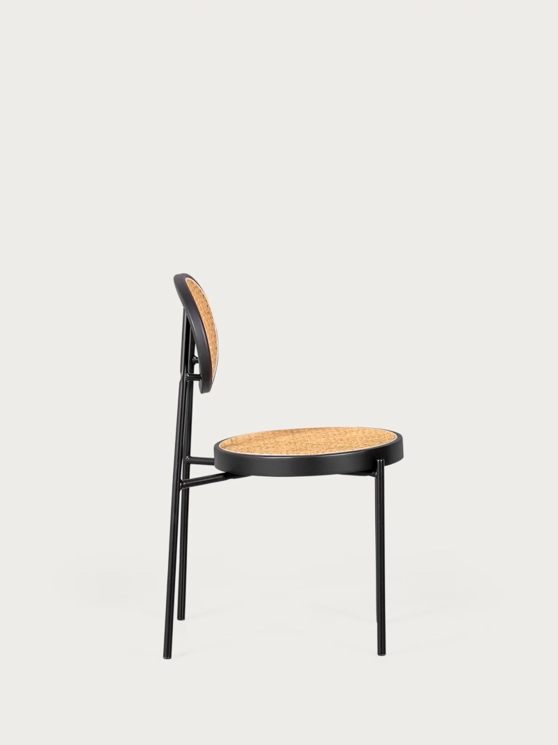 Retro jídelní židle z přírodního ratanu - North FurnMod - 8