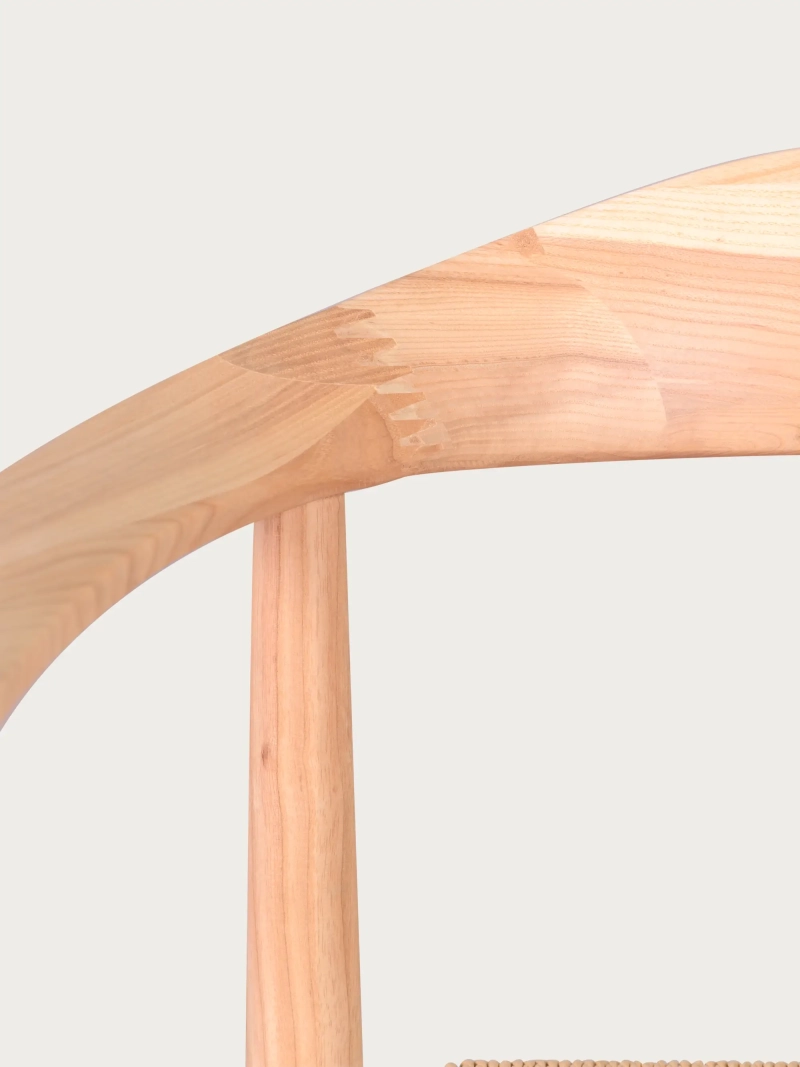 Természetes kőrisfa szék ökológiai kötéllel - Santon FurnMod - 1