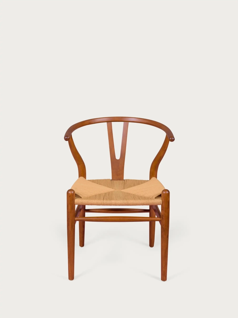 Nordic chair in walnut wood and ecological rope - Wish FurnMod - 6