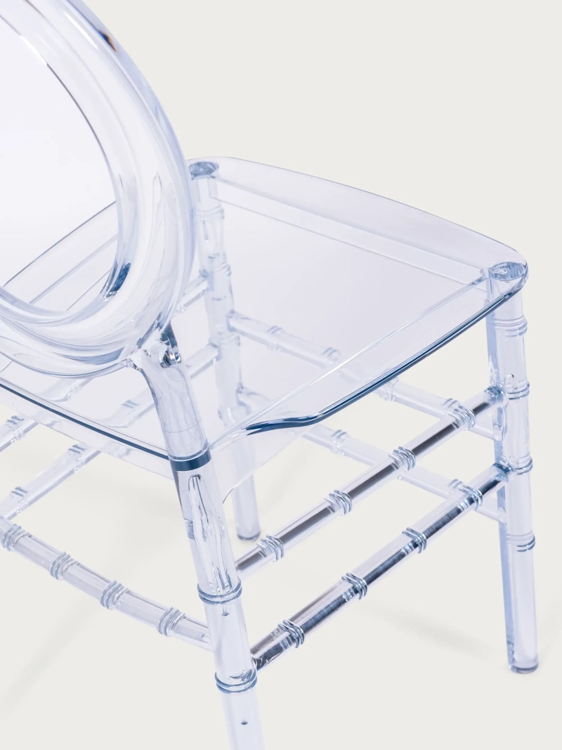 Klassieke stoel in transparant polycarbonaat - Ghost FurnMod - 6