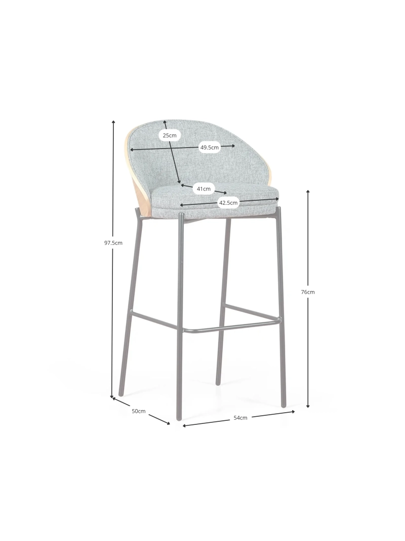 stool Scandinavian of 75cm - Earth FurnMod - 1