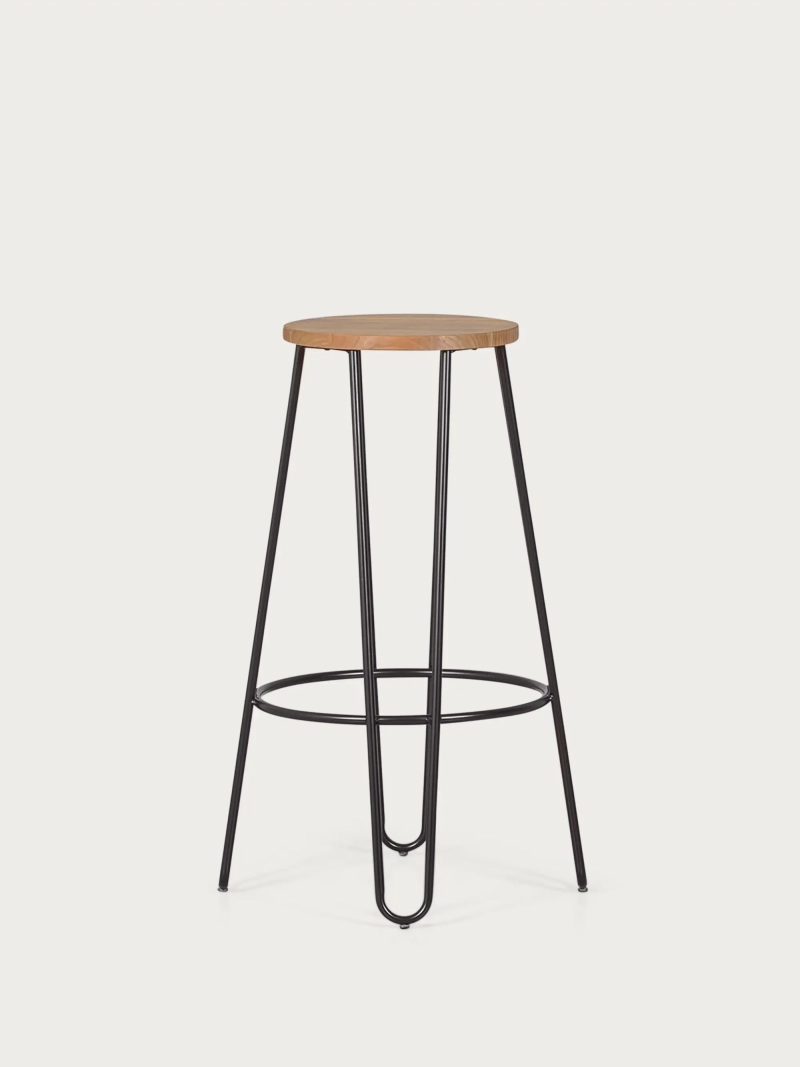banco industrial em madeira de freixo (75cm) - Lisboa FurnMod - 6