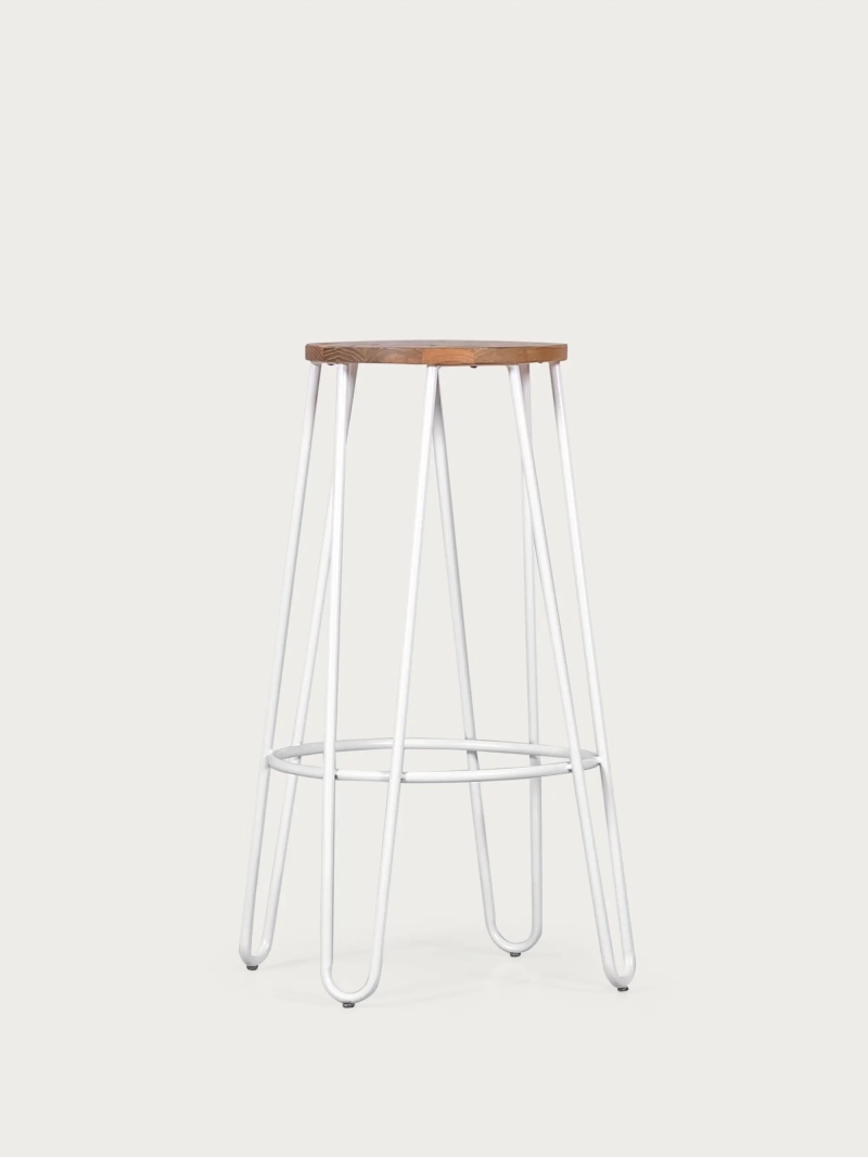 hocker industriell Eschenholz (75cm) - Lissabon FurnMod - 9