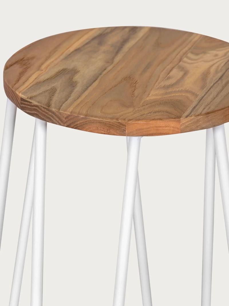hocker industriell Eschenholz (75cm) - Lissabon FurnMod - 12