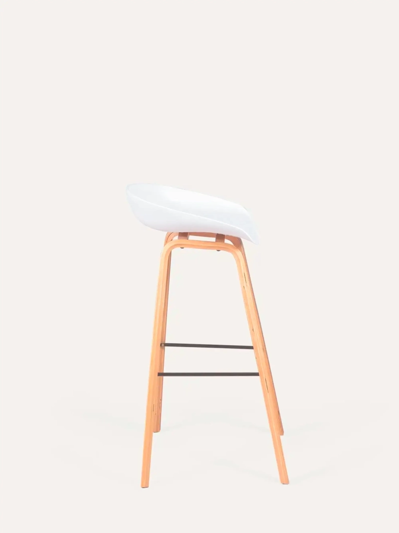 Daxer 75 cm Nordic Taburete de Bar | Estilo y Madera Maciza | FurnMod