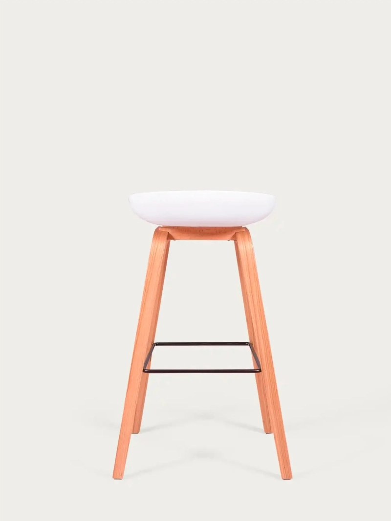 Daxer 75 cm Nordic Taburete de Bar | Estilo y Madera Maciza | FurnMod