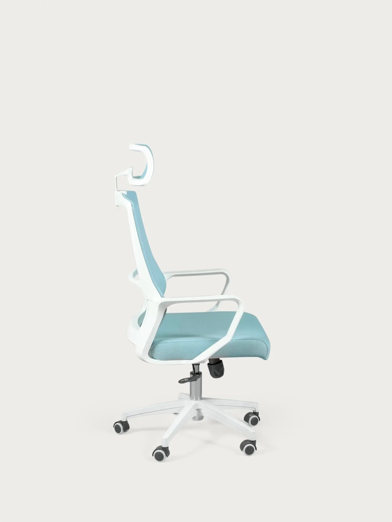 Silla de escritorio ergonómica de malla transpirable y reposacabezas ajustable - Mesh FurnMod - 6