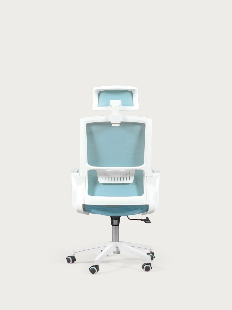 Silla de escritorio ergonómica de malla transpirable y reposacabezas ajustable - Mesh FurnMod - 7