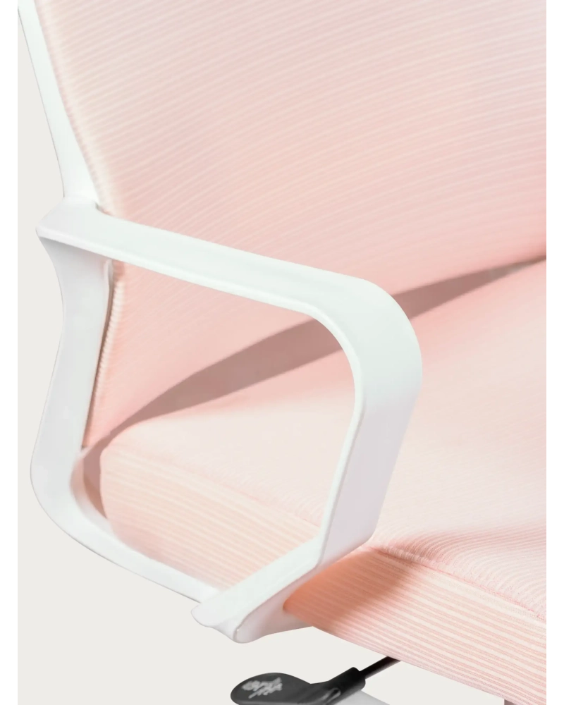 Ergonomischer Schreibtischstuhl mit Rollen und Armlehnen - Mesh FurnMod - 19