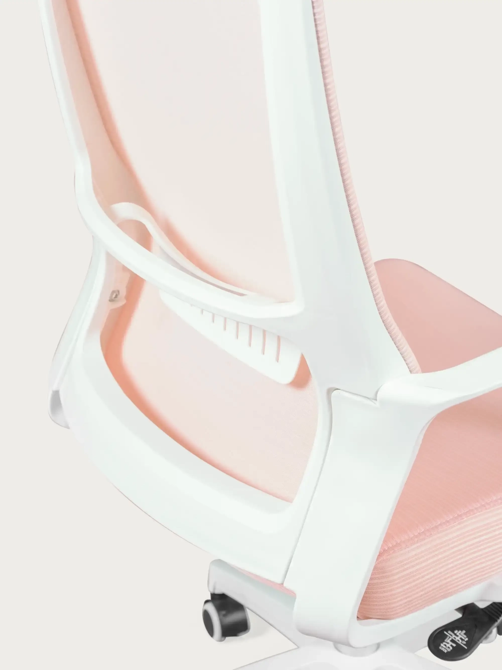 Ergonomischer Schreibtischstuhl mit Rollen und Armlehnen - Mesh FurnMod - 18