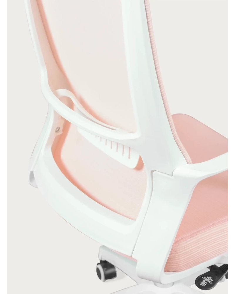 Ergonomischer Schreibtischstuhl mit Rollen und Armlehnen - Mesh FurnMod - 18