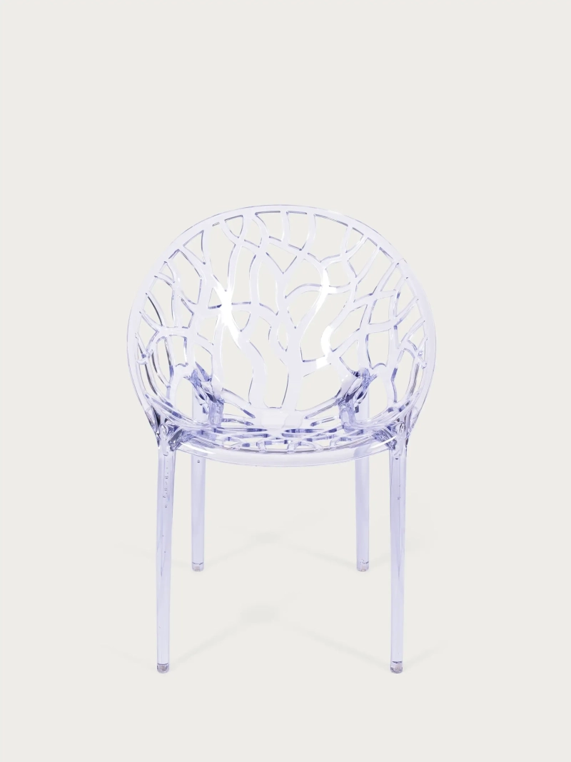 Silla de diseño en plástico de policarbonato transparente apta para exterior - Chrystal FurnMod - 1