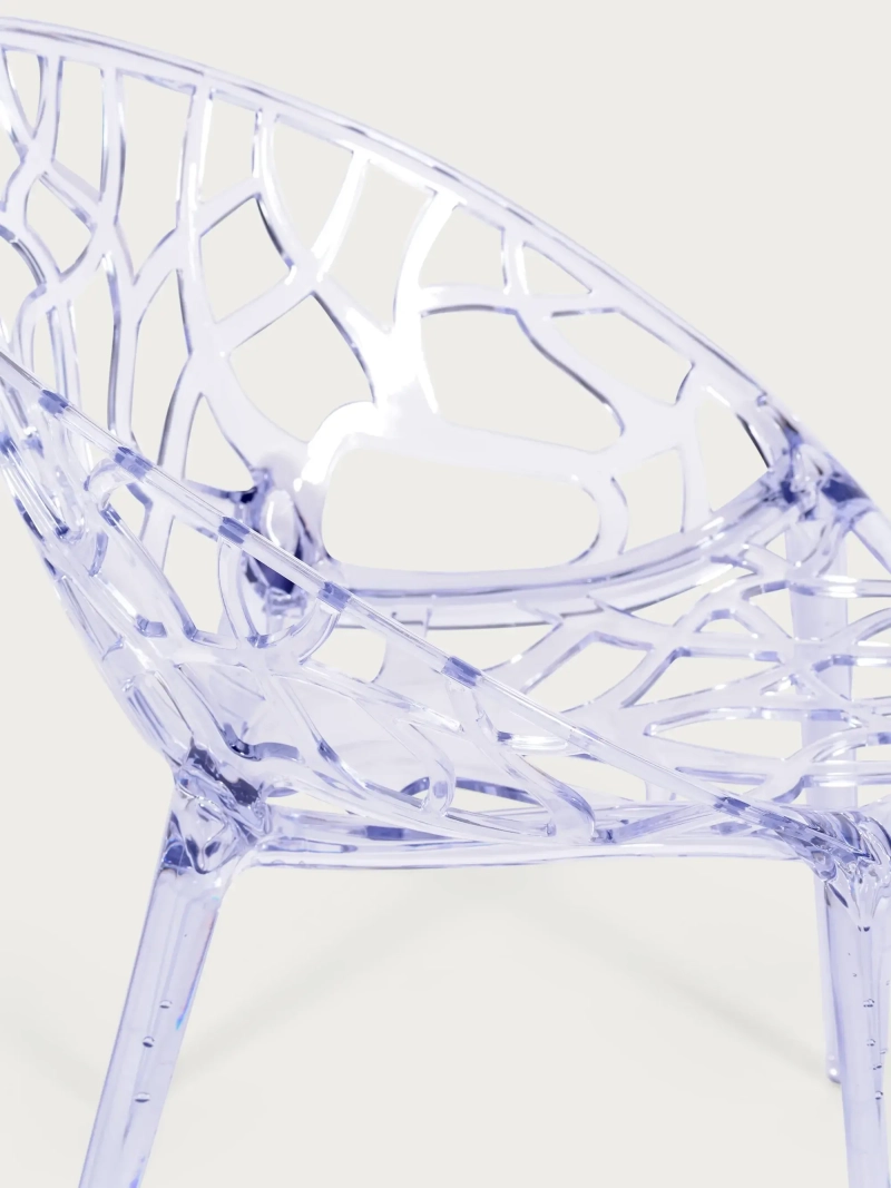 Chaise design en polycarbonate transparent utilisable en extérieur - Chrystal FurnMod - 1