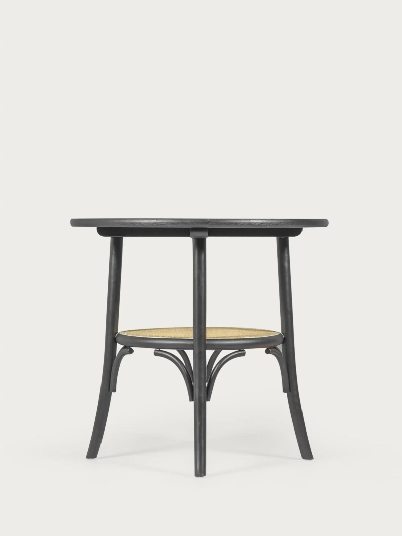 Mesa retro redonda estilo vintage en madera de fresno natural (80cm) - Oldhouse FurnMod - 9