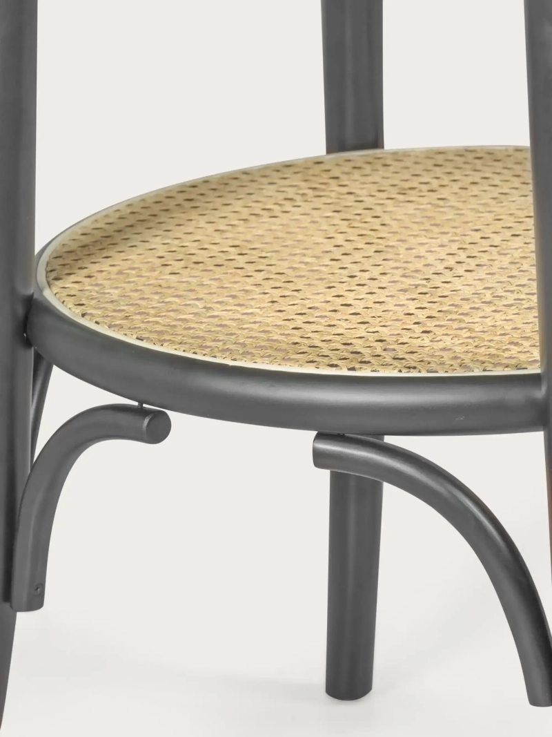 Kulatý retro stolek ve vintage stylu z přírodního jasanového dřeva (80 cm) - Oldhouse FurnMod - 13