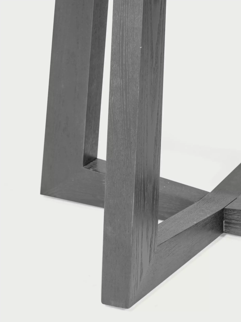 Round dining table in natural ash (115cm) - Soho FurnMod - 11