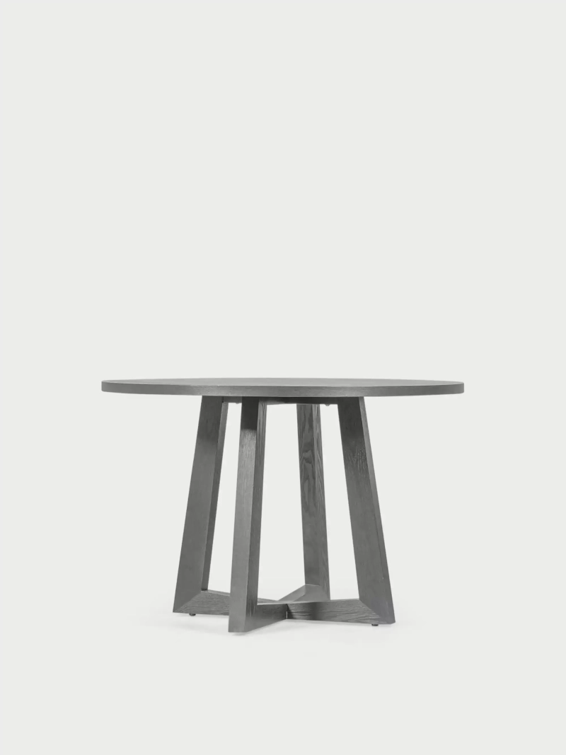 Round dining table in natural ash (115cm) - Soho FurnMod - 9