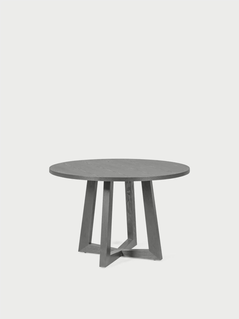 Round dining table in natural ash (115cm) - Soho FurnMod - 7