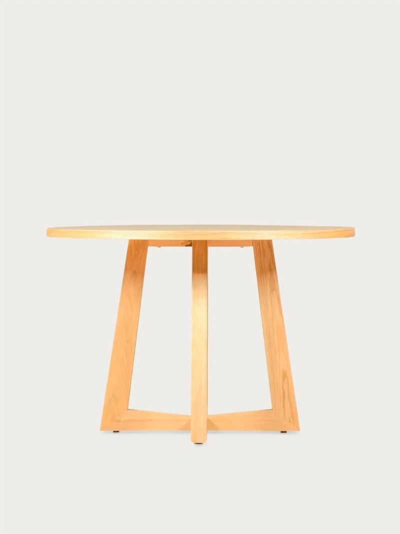 Round spisebord i naturlig ask (115 cm) - Soho FurnMod - 1