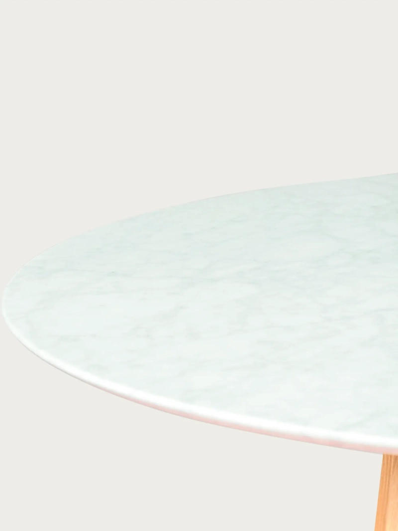 Carrara márvány kerek étkezőasztal (115cm) - Soho FurnMod - 1