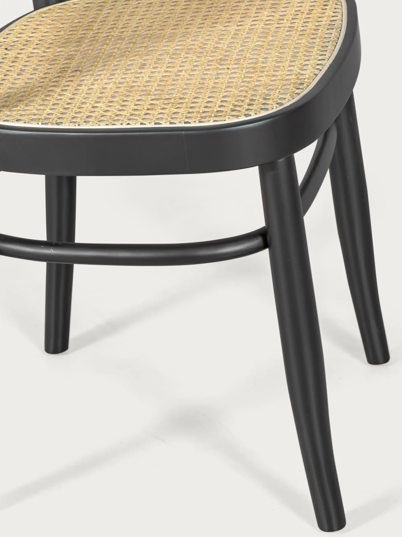 Bükkfa szék természetes rattan kivitelben - Moulin FurnMod - 1
