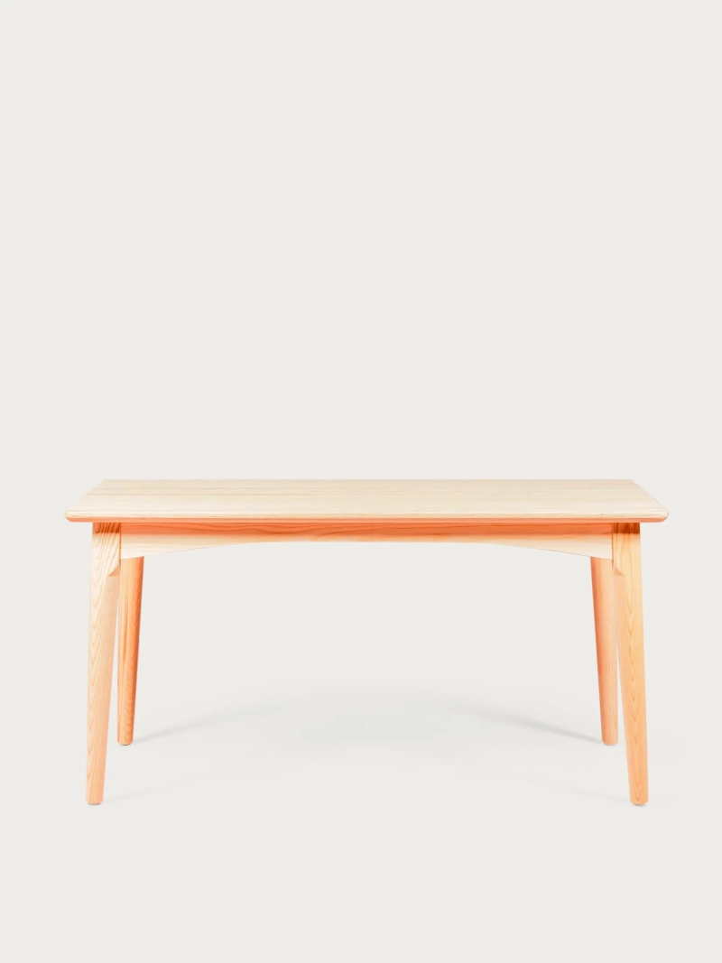 Mesa de comedor rectangular en madera de fresno (150x80) - Liam FurnMod - 6