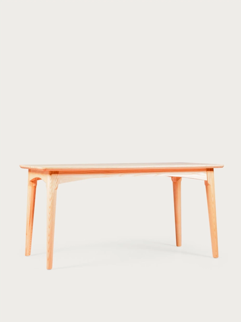 Rectangular ash wood dining table (150x80) - Liam FurnMod - 1