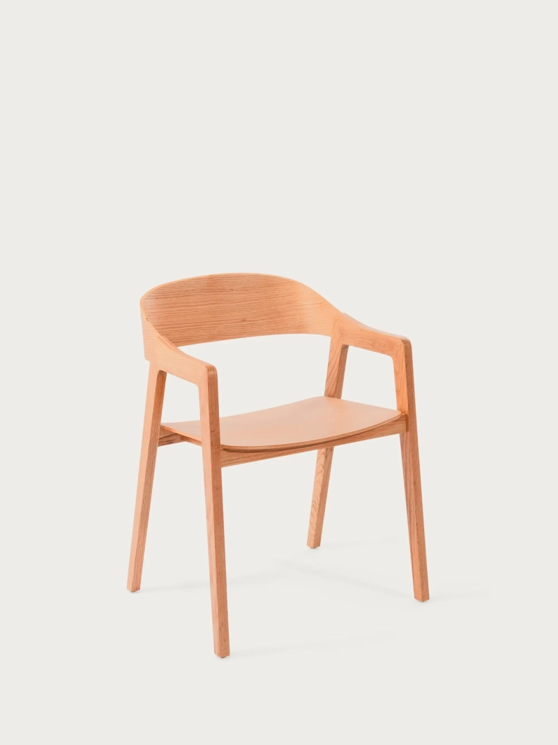 Scandinavian dining chair in oak wood - Soho FurnMod - 2