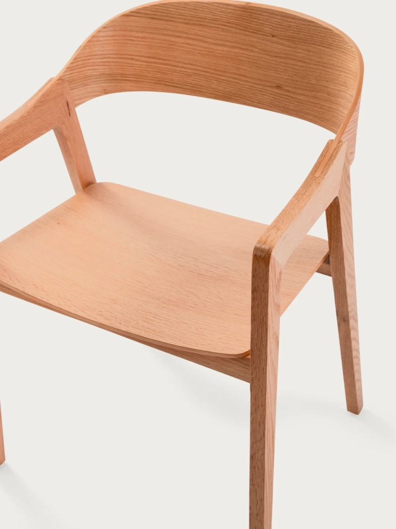 Cadeira de jantar escandinava em madeira de carvalho - Soho FurnMod - 6