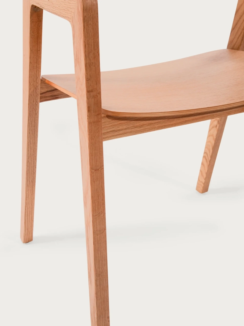 Scandinavian dining chair in oak wood - Soho FurnMod - 1