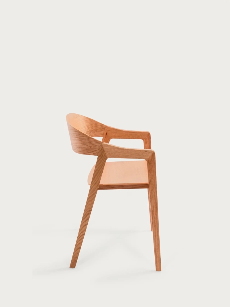 Scandinavian dining chair in oak wood - Soho FurnMod - 1