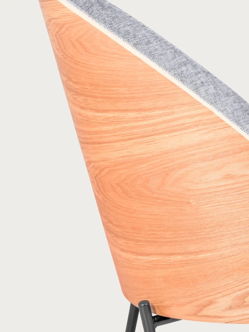 Poltrona rustica con legno di frassino naturale - Earth FurnMod - 1