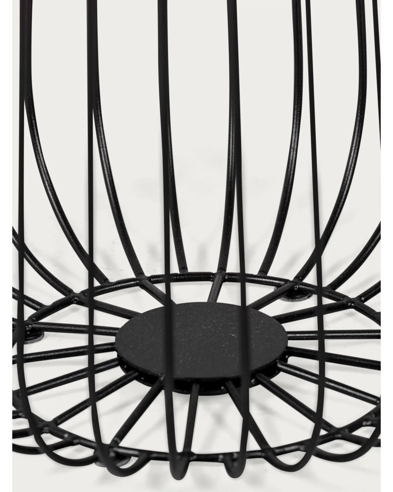 Bijzettafel in essenhout en gelakt staal - Zurich FurnMod - 5