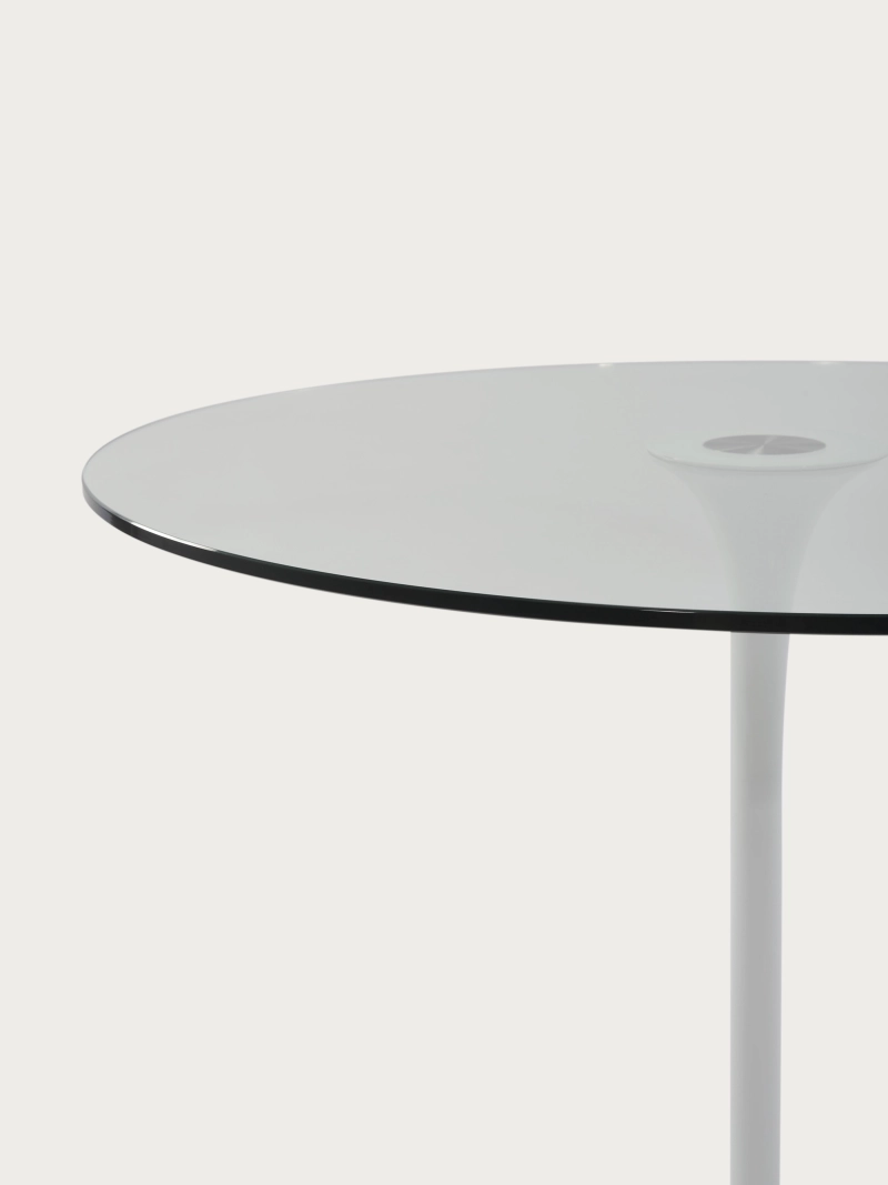 Mesa de jantar em vidro temperado e alumínio - Mirror FurnMod - 8