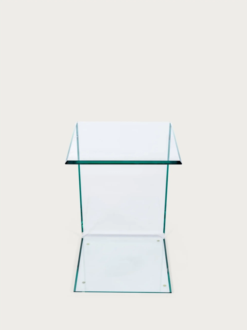 Mesa auxiliar de cristal templado para sofá - Ice FurnMod - 7
