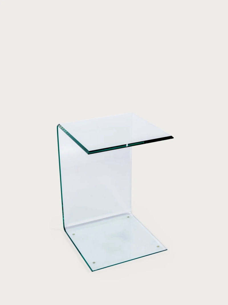 Sidebord i hærdet glas til sofaen - Ice FurnMod - 1