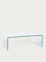 Tempered glass coffee table (120x60cm) - Ice Coffee