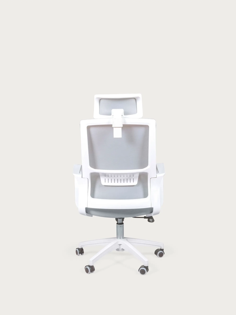 Chaise de bureau ergonomique avec filet respirant et appui-tête réglable - Mesh FurnMod - 35