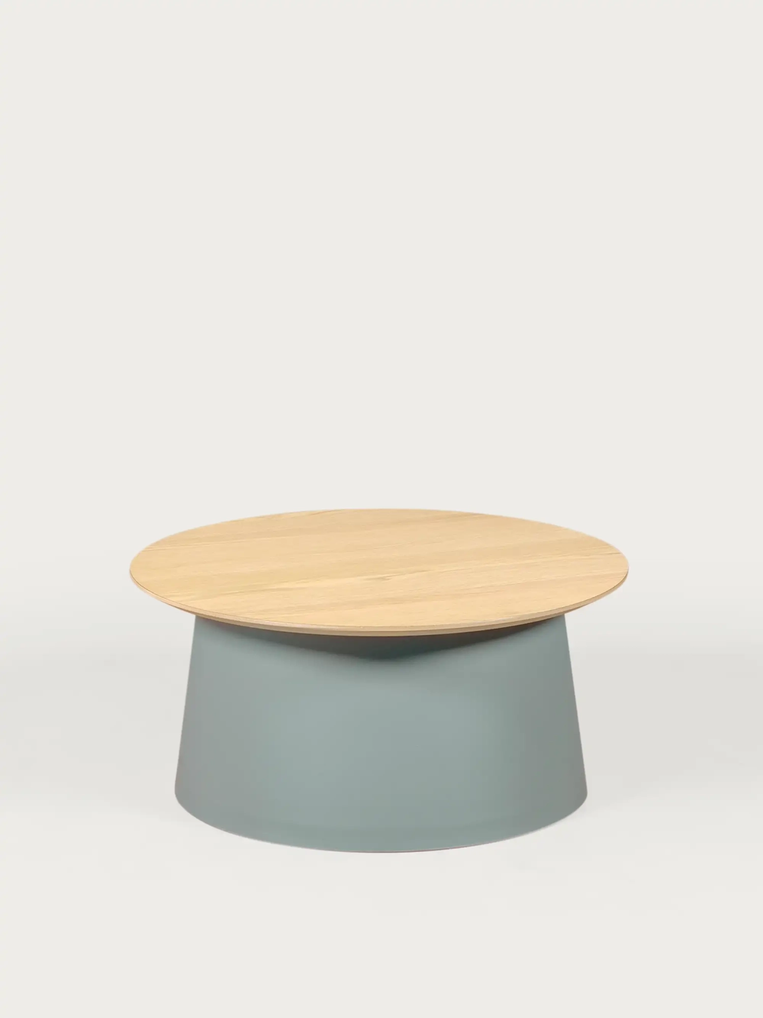 Round stolik kawowy z dębowym blatem - Norwegia FurnMod - 1