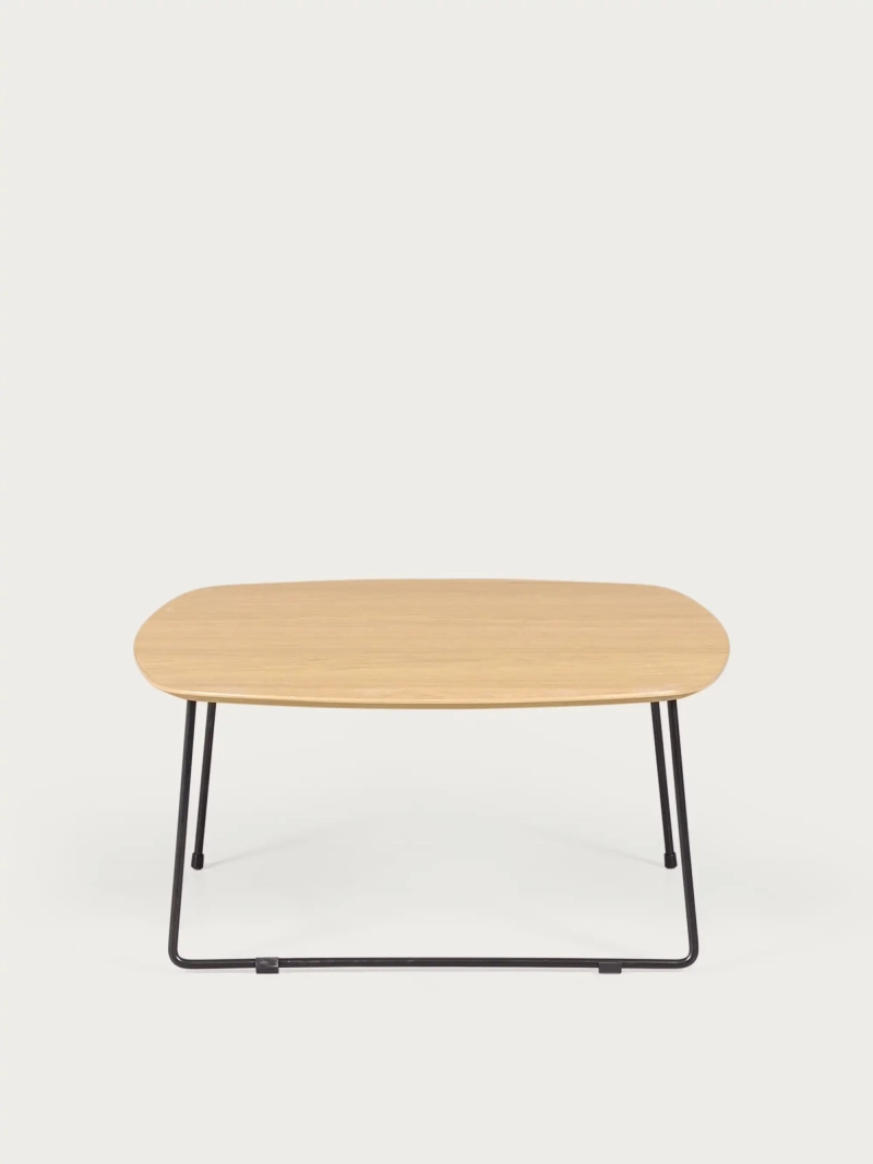 Square coffee table in oak wood (80x80cm) - Modin FurnMod - 3