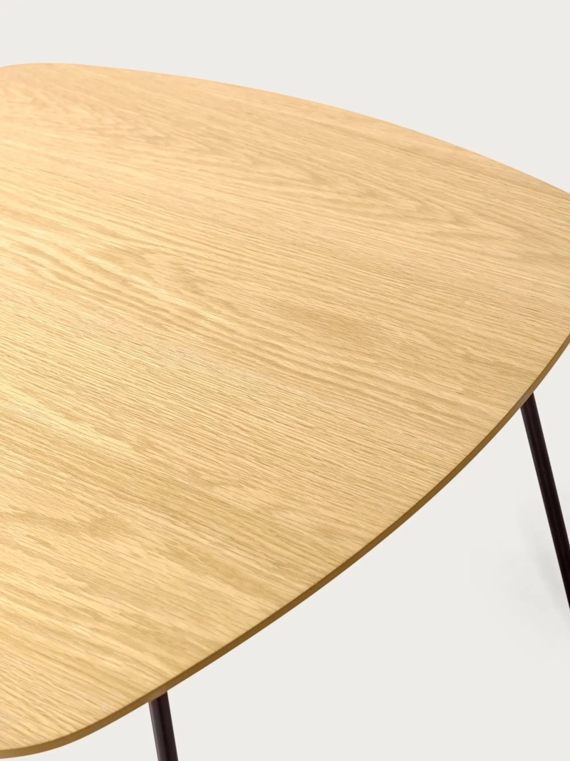 Square coffee table in oak wood (80x80cm) - Modin FurnMod - 2