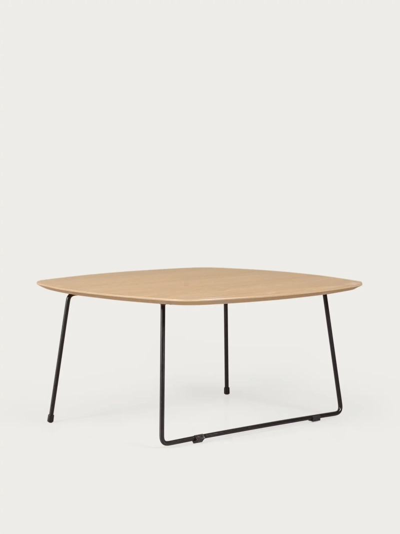 Square coffee table in oak wood (80x80cm) - Modin FurnMod - 1