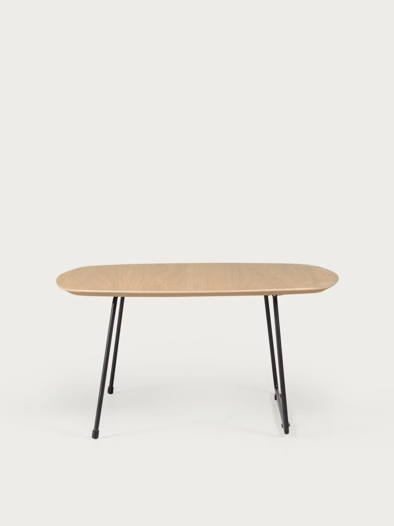 Square coffee table in oak wood (80x80cm) - Modin FurnMod - 5