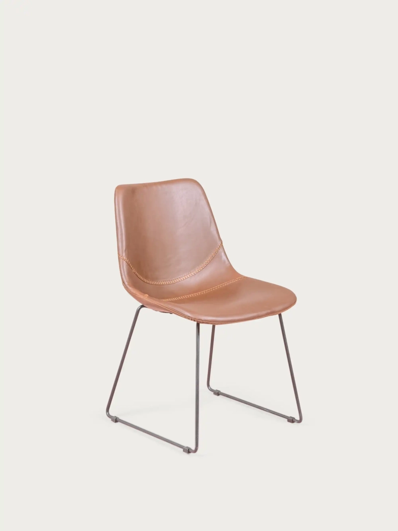 Silla industrial vintage tapizada en Polipiel - City FurnMod - 10