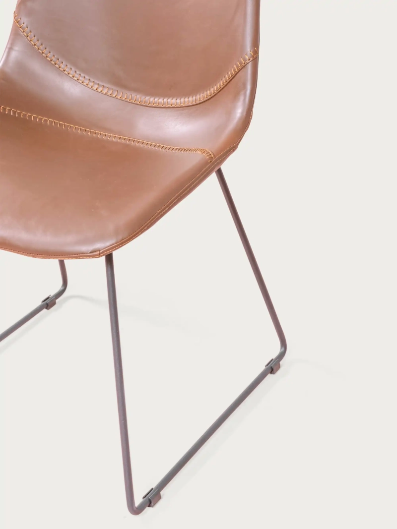 Silla industrial vintage tapizada en Polipiel - City FurnMod - 13