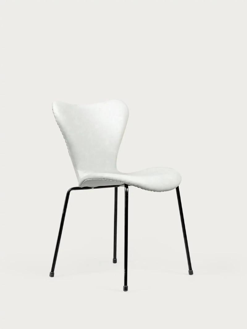 Silla vintage tapizada en polipiel desgastado - Seven FurnMod - 6