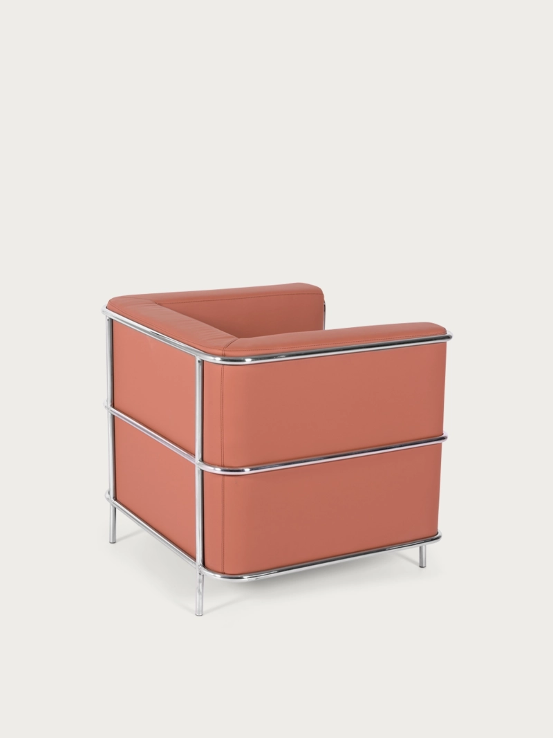 Műbőr kanapé krómozott rozsdamentes acél vázzal - Torino FurnMod - 23