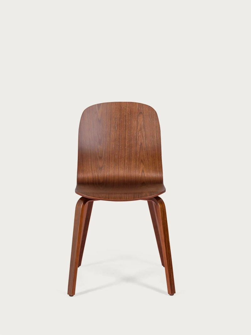 Nordic designerskie krzesło z drewna orzechowego - Hut FurnMod - 1